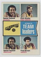 Spencer Haywood, Dick Snyder, Fred Brown [Good to VG‑EX]