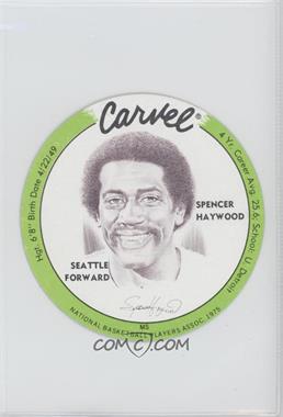 1975-76 Carvel Discs - [Base] #_SPHA.1 - Spencer Haywood (Green Border)
