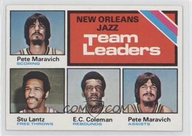 1975-76 Topps - [Base] - Blank Back #_MLC - New Orleans Jazz Team Leaders (Pete Maravich, Stu Lantz, E.C. Coleman)