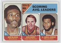 League Leaders - Bob McAdoo, Rick Barry, Kareem Abdul-Jabbar