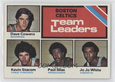 1975-76 Topps - [Base] #117 - Team Leaders - Dave Cowens, Kevin Stacom, Paul Silas, Jo Jo White
