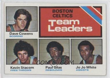 1975-76 Topps - [Base] #117 - Team Leaders - Dave Cowens, Kevin Stacom, Paul Silas, Jo Jo White