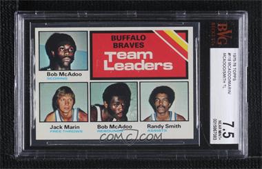 1975-76 Topps - [Base] #118 - Team Leaders - Bob McAdoo, Jack Marin, Randy Smith [BVG 7.5 NEAR MINT+]
