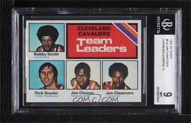 1975-76 Topps - [Base] #120 - Team Leaders - Bobby Smith, Dick Snyder, Jim Chones, Jim Cleamons [BGS 9 MINT]