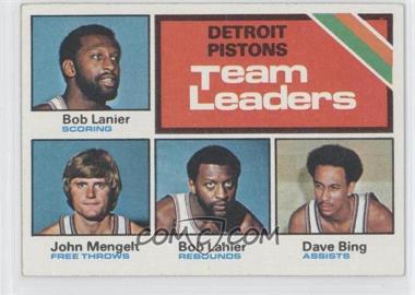 1975-76 Topps - [Base] #121 - Team Leaders - Bob Lanier, John Mengelt, Dave Bing, Detroit Pistons Team