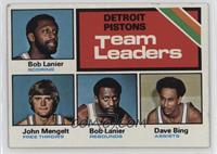 Team Leaders - Bob Lanier, John Mengelt, Dave Bing, Detroit Pistons Team