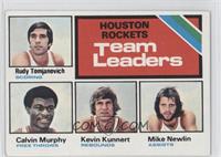 Team Leaders - Rudy Tomjanovich, Calvin Murphy, Kevin Kunnert, Mike Newlin