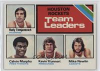 Team Leaders - Rudy Tomjanovich, Calvin Murphy, Kevin Kunnert, Mike Newlin