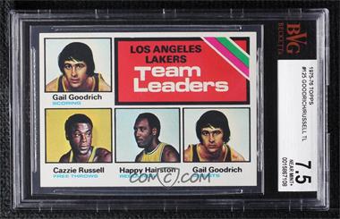 1975-76 Topps - [Base] #125 - Team Leaders - Cazzie Russell, Happy Hairston, Gail Goodrich [BVG 7.5 NEAR MINT+]