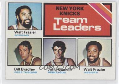 1975-76 Topps - [Base] #128 - Team Leaders - Walt Frazier, Bill Bradley, John Gianelli