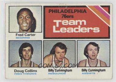 1975-76 Topps - [Base] #129 - Team Leaders - Fred Carter, Doug Collins, Billy Cunningham [Good to VG‑EX]