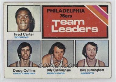1975-76 Topps - [Base] #129 - Team Leaders - Fred Carter, Doug Collins, Billy Cunningham [Poor to Fair]