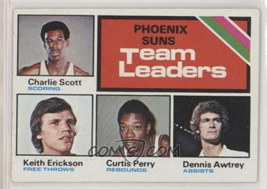 1975-76 Topps - [Base] #130 - Team Leaders - Charlie Scott, Keith Erickson, Curtis Perry, Dennis Awtrey