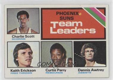 1975-76 Topps - [Base] #130 - Team Leaders - Charlie Scott, Keith Erickson, Curtis Perry, Dennis Awtrey