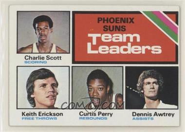 1975-76 Topps - [Base] #130 - Team Leaders - Charlie Scott, Keith Erickson, Curtis Perry, Dennis Awtrey