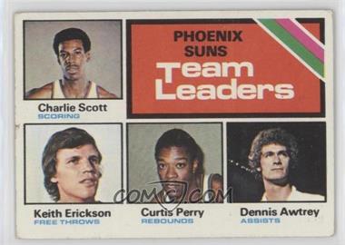 1975-76 Topps - [Base] #130 - Team Leaders - Charlie Scott, Keith Erickson, Curtis Perry, Dennis Awtrey