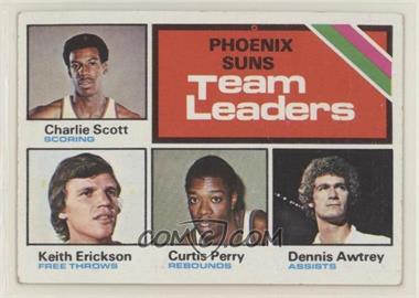 1975-76 Topps - [Base] #130 - Team Leaders - Charlie Scott, Keith Erickson, Curtis Perry, Dennis Awtrey