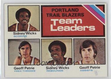 1975-76 Topps - [Base] #131 - Team Leaders - Sidney Wicks, Geoff Petrie