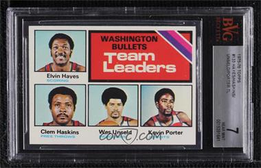 1975-76 Topps - [Base] #133 - Team Leaders - Elvin Hayes, Clem Haskins, Wes Unseld, Kevin Porter [BVG 7 NEAR MINT]