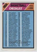 Checklist - Cards 111-220