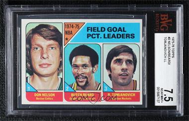 1975-76 Topps - [Base] #2 - League Leaders - Don Nelson, Butch Beard, Rudy Tomjanovich [BVG 7.5 NEAR MINT+]