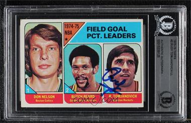 1975-76 Topps - [Base] #2 - League Leaders - Don Nelson, Butch Beard, Rudy Tomjanovich [BAS BGS Authentic]