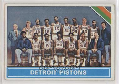 1975-76 Topps - [Base] #208 - Checklist - Detroit Pistons Team