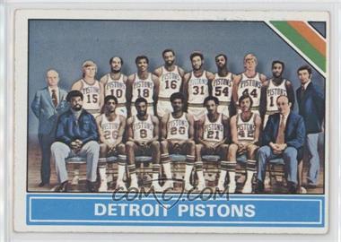 1975-76 Topps - [Base] #208 - Checklist - Detroit Pistons Team