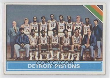 1975-76 Topps - [Base] #208 - Checklist - Detroit Pistons Team