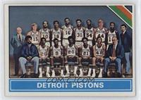 Checklist - Detroit Pistons Team [Poor to Fair]