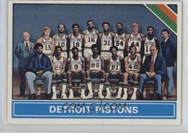 1975-76 Topps - [Base] #208 - Checklist - Detroit Pistons Team