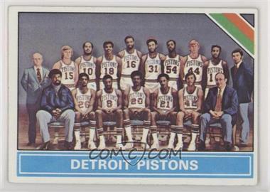 1975-76 Topps - [Base] #208 - Checklist - Detroit Pistons Team