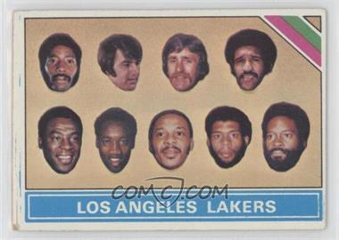 1975-76 Topps - [Base] #212 - Checklist - Los Angeles Lakers Team [Poor to Fair]