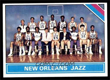 1975-76 Topps - [Base] #214 - Checklist - New Orleans Jazz Team [EX MT]