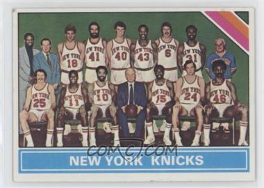 1975-76 Topps - [Base] #215 - Checklist - New York Knicks Team [Poor to Fair]