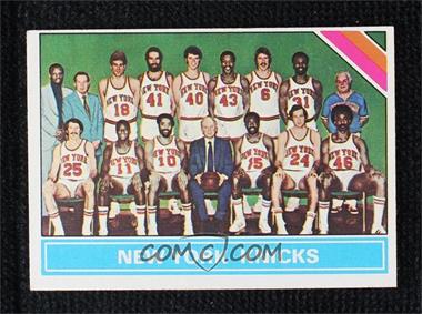 1975-76 Topps - [Base] #215 - Checklist - New York Knicks Team [Poor to Fair]