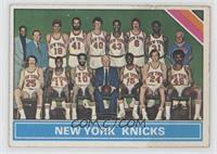 Checklist - New York Knicks Team [Poor to Fair]