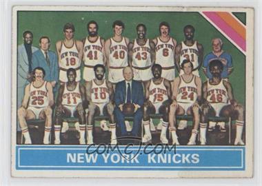 1975-76 Topps - [Base] #215 - Checklist - New York Knicks Team [Poor to Fair]