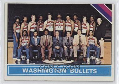 1975-76 Topps - [Base] #220 - Checklist - Washington Bullets Team [Poor to Fair]