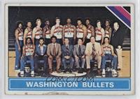 Checklist - Washington Bullets Team [Poor to Fair]