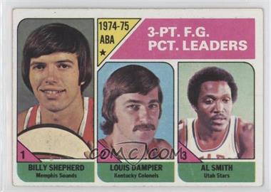 1975-76 Topps - [Base] #223 - League Leaders - Billy Shepherd, Louis Dampier, Al Smith [Good to VG‑EX]