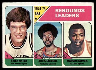 1975-76 Topps - [Base] #225 - League Leaders - Swen Nater, Artis Gilmore, Marvin Barnes [EX]