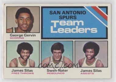 1975-76 Topps - [Base] #284 - Team Leaders - George Gervin, James Silas, Swen Nater