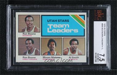 1975-76 Topps - [Base] #286 - Team Leaders - Ron Boone, Moses Malone, Al Smith [BVG 7.5 NEAR MINT+]