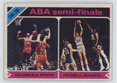 1975-76 Topps - [Base] #309 - ABA Semi-Finals - Colonels vs. Spirits, Pacers vs. Nuggets [Poor to Fair]