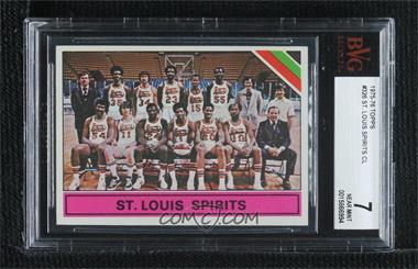 1975-76 Topps - [Base] #326 - Team Checklist - St. Louis Spirits (ABA) Team [BVG 7 NEAR MINT]
