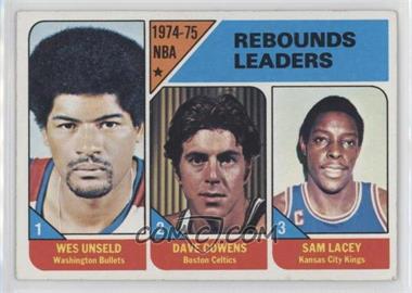 1975-76 Topps - [Base] #4 - League Leaders - Wes Unseld, Dave Cowens, Sam Lacy