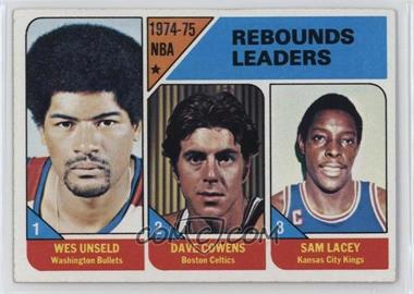 1975-76 Topps - [Base] #4 - League Leaders - Wes Unseld, Dave Cowens, Sam Lacy