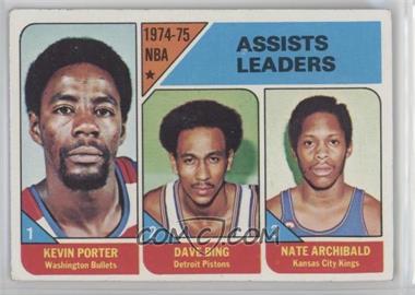 1975-76 Topps - [Base] #5 - League Leaders - Kevin Porter, Dave Bing, Nate Archibald [Good to VG‑EX]