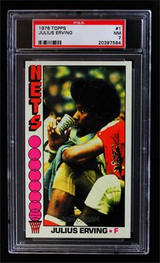 1976-77 Topps - [Base] #1 - Julius Erving [PSA 7 NM]